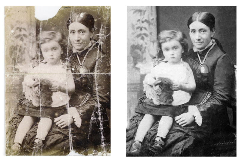 Pictorium Photoshop Monkstown Dublin. Photo Restoration Editing Digital Manipulation & Retouching. Damaged, stained, scratched, worn, torn, creased, faded or even discoloured Photos Professionally Restored and Printed onto Paper, Canvas & Framed in one of our many Photo Frames. We work with Customers Nationwide.