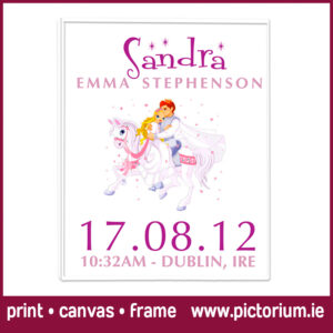 Baby Born Nursery Art. Our Princess with Birth Date. Canvas or Framed. Custom personalised Collages and Nursery Art designed and printed. Amazing customer reviews. Print Canvas Frame at Pictorium Photoshop Monkstown Your full service Photo Shop. They make the most wonderful gifts: Birthday • Engagement • Wedding • New Baby Why not create a special one for your home, they make a great talking point. Posted nationwide