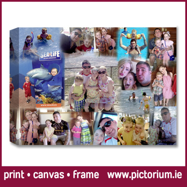 FAMILY MEMORIES PHOTO COLLAGE Blend Collage. Print Canvas Framed. Pictorium Photoshop Monkstown Dublin We Design and Print Personalised Photo Collages. Unique designs. Canvas, Printed, Framed, Block Float, Frame. Delivered all around Ireland. Birthday, Anniversary, Engagement, Wedding, Baptism, Christening, Communion Confirmation, Mothers Day, Fathers Day, Valentines Day, Christmas Gifts Bedroom Wall Art