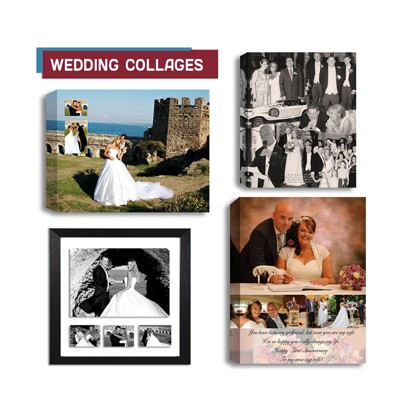 Wedding Anniversary Engagement Photo Collages, Scrolls and gift ideas